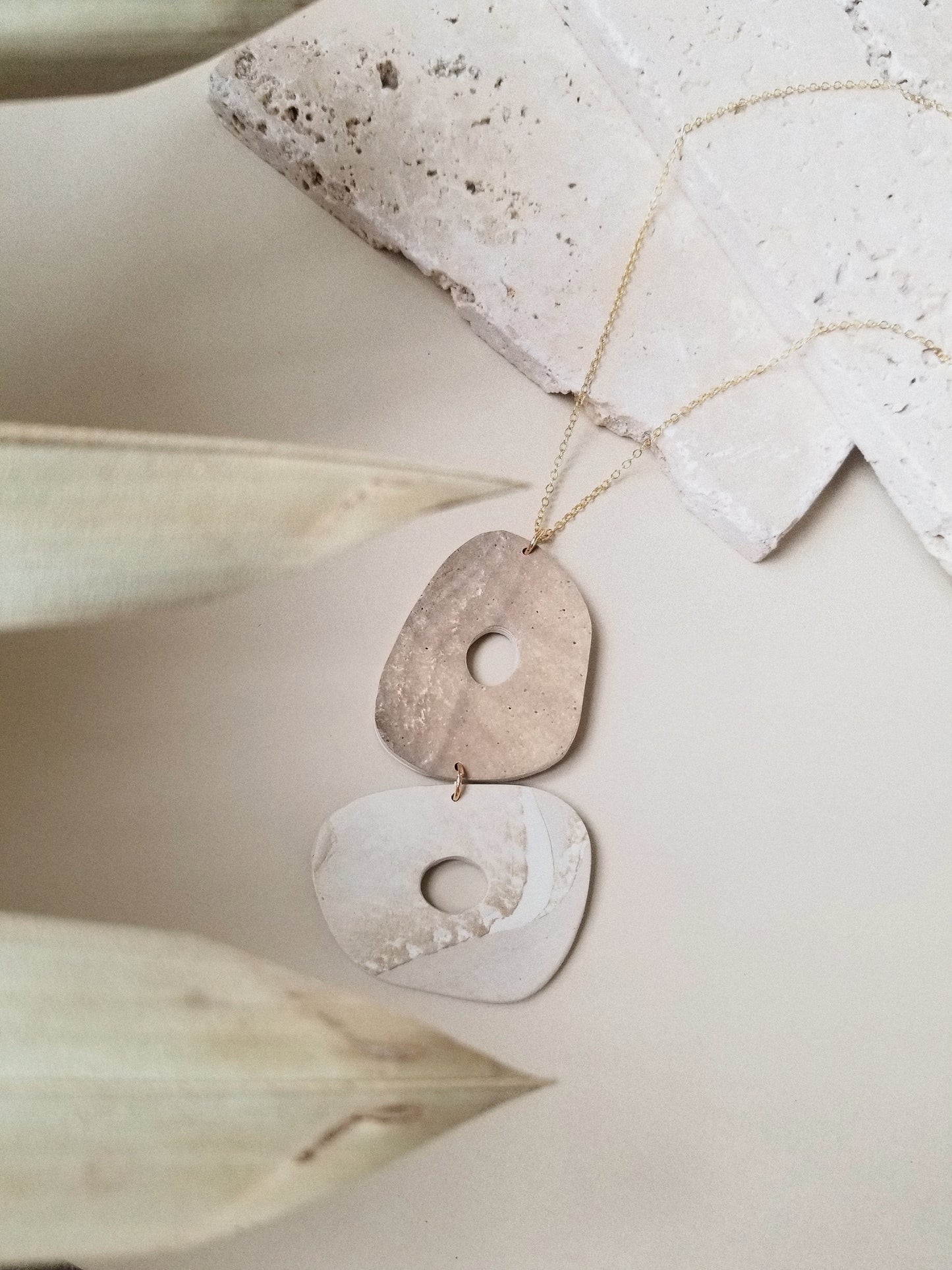 travertine necklace