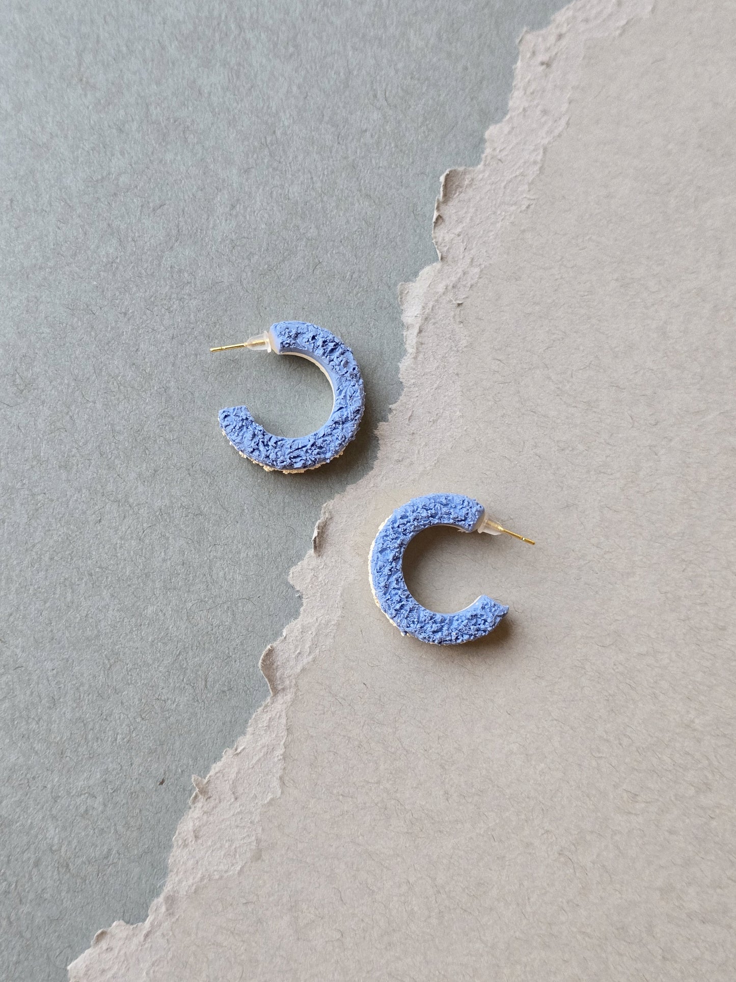 two tone distressed hoops